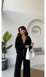 Oriana Ceket Pantolon Takım - Siyah - Kod: 7027-4028