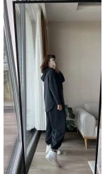 Orj Oysh Kumaş Eşofman Takımı Füme