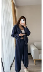 Orj Oysh Kumaş Eşofman Takımı Lacivert