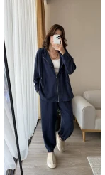 Orj Oysh Kumaş Eşofman Takımı Lacivert