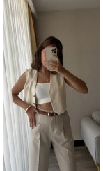 Orlawa Vizon Kemerli Pantolon