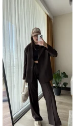 Oversize Acı Kahve Blazer Ceket