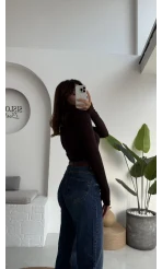 Oys Acı Kahve Parmak Geçmeli Body