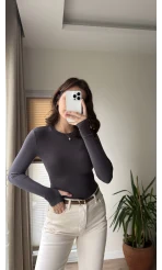 Oys Antrasit Parmak Geçmeli Body