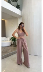 Oys Crop Takım - Gül Kurusu - Kod: 4122
