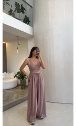 Oys Crop Takım - Gül Kurusu - Kod: 4122