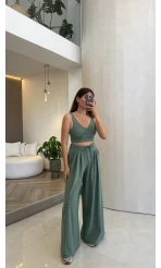 Oys Crop Takım - Yeşil - Kod: 4122