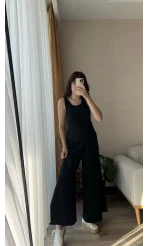 Oys Etiketli Siyah Tulum