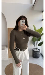 Oys Haki Parmak Geçmeli Body