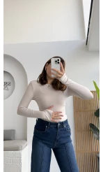 Oys Krem Parmak Geçmeli Body