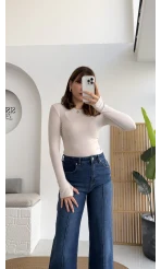 Oys Krem Parmak Geçmeli Body
