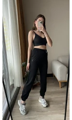 Oys Modal Siyah Eşofman Altı