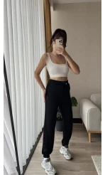 Oys Modal Siyah Eşofman Altı