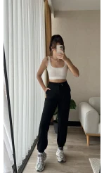 Oys Modal Siyah Eşofman Altı