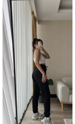 Oys Modal Siyah Eşofman Altı