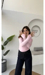 Oys Pembe Parmak Geçmeli Body