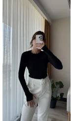 Oys Siyah Parmak Geçmeli Body