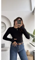 Oys Siyah Parmak Geçmeli Body