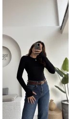 Oys Siyah Parmak Geçmeli Body