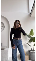 Oys Siyah Parmak Geçmeli Body