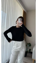Oys Siyah Parmak Geçmeli Body