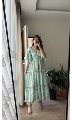 Özel Tasarım - Su Yeşili Elbise