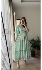 Özel Tasarım - Su Yeşili Elbise