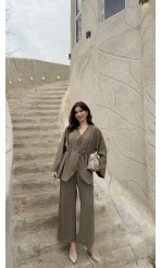 Palermo Bağcıklı Düğmeli Takım - Haki - Kod: 8916