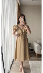 Pamela Volanlı Elbise