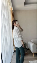 Pamuk Kahve Çizgili Gömlek