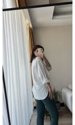 Pamuk Siyah Çizgili Gömlek
