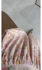 Paris Korse Detay Elbise - Pembe - 00673