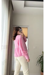 Payme Müslin Kumaş Bluz Pembe 1003