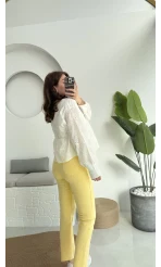 Payme Viskon Beyaz Bluz