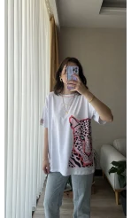 Pembe Kaplan T-Shirt