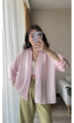 Pembe Tül Gömlek