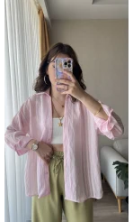 Pembe Tül Gömlek