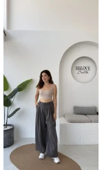 Penny Poliviskon Pantolon - Antrasit - Kod: 51210