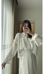 Peri Magic Serisi Özel Tasarım Bluz Beyaz