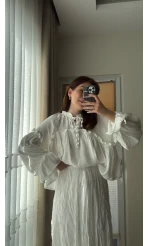 Peri Magic Serisi Özel Tasarım Bluz Beyaz