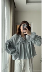 Peri Magic Serisi Özel Tasarım Bluz Mavi