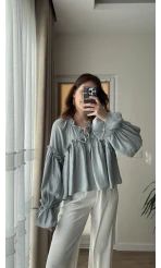 Peri Magic Serisi Özel Tasarım Bluz Mavi