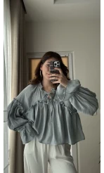 Peri Magic Serisi Özel Tasarım Bluz Mavi