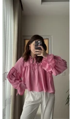 Peri Magic Serisi Özel Tasarım Bluz Pembe