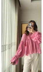 Peri Magic Serisi Özel Tasarım Bluz Pembe