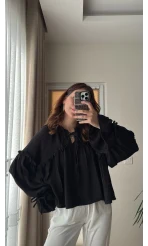 Peri Magic Serisi Özel Tasarım Bluz Siyah