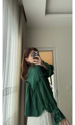 Peri Magic Serisi Özel Tasarım Bluz Zümrüt Yeşili