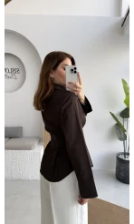 Pilili Gömlek - Kahve - Kod: 4965