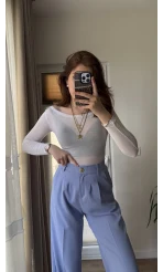 Pinata Pileli Palazzo Pantolon- Bebe Mavisi