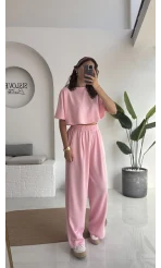 Pinky Yarasa Kol Eşofman Takımı - Pembe